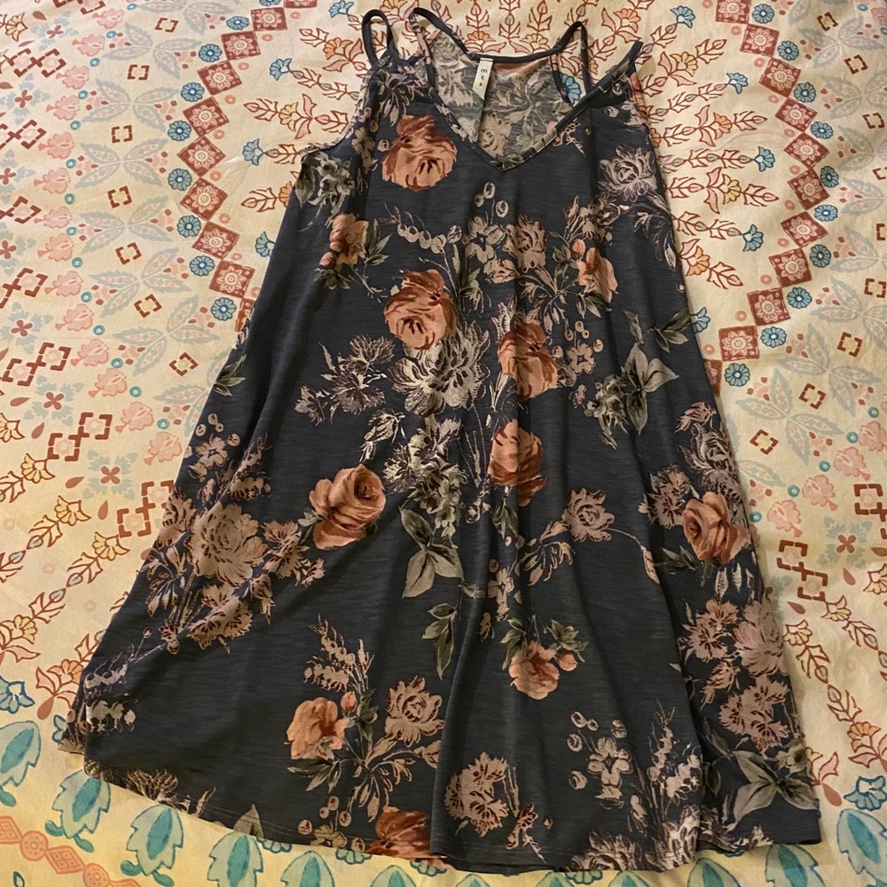 A-line Floral Mini Dress